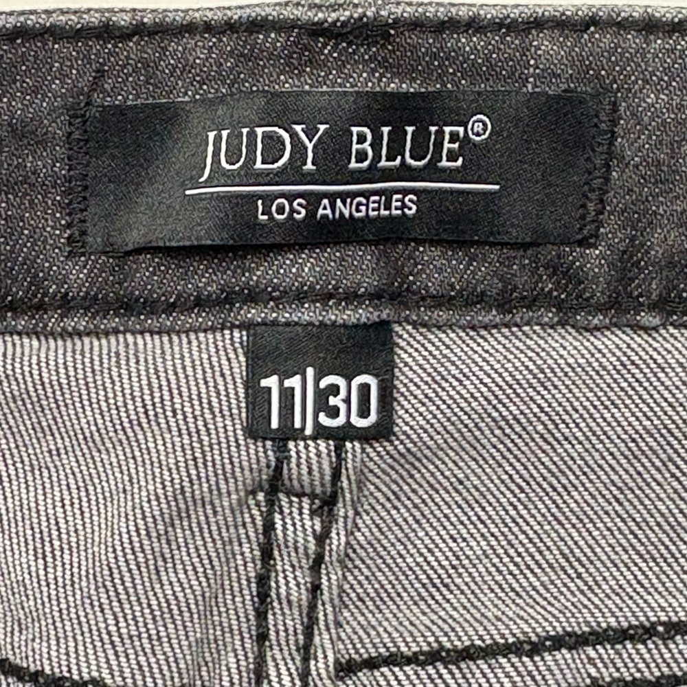 NWT Judy Blue High Rise Skinny Capri Jeans Gray Wash Size 30 Stretch 88238 - Picture 10 of 14